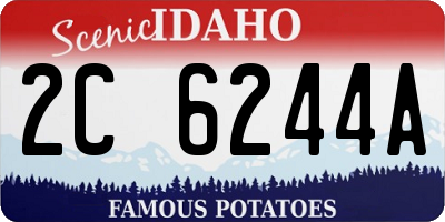 ID license plate 2C6244A