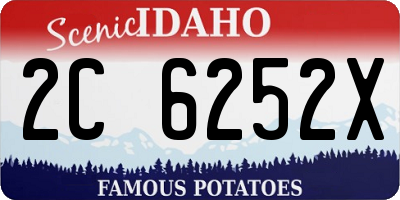ID license plate 2C6252X