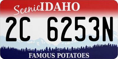 ID license plate 2C6253N