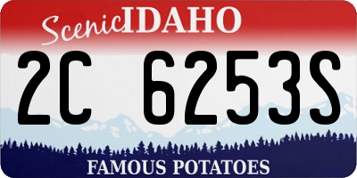 ID license plate 2C6253S