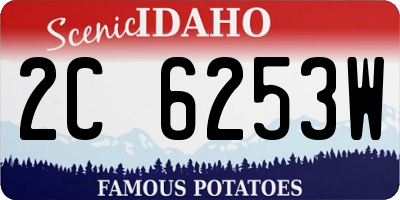 ID license plate 2C6253W