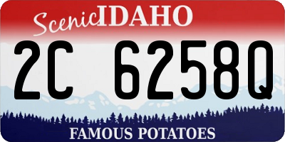 ID license plate 2C6258Q