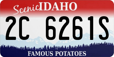 ID license plate 2C6261S