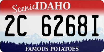 ID license plate 2C6268I