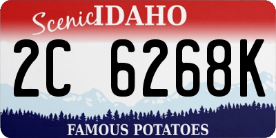 ID license plate 2C6268K