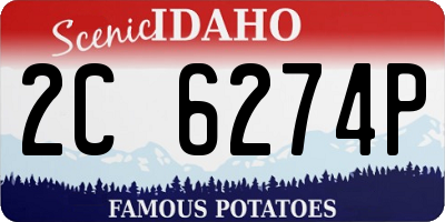 ID license plate 2C6274P