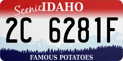ID license plate 2C6281F