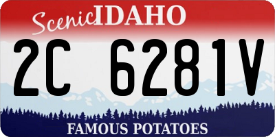 ID license plate 2C6281V