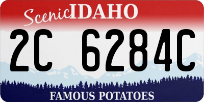 ID license plate 2C6284C