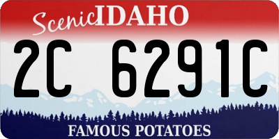 ID license plate 2C6291C