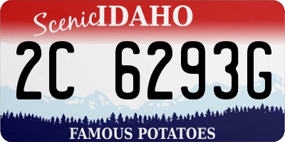 ID license plate 2C6293G