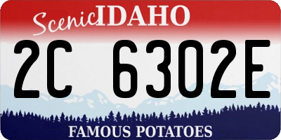 ID license plate 2C6302E