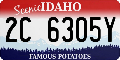 ID license plate 2C6305Y