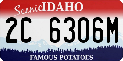 ID license plate 2C6306M