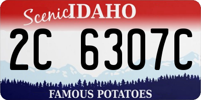 ID license plate 2C6307C