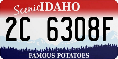 ID license plate 2C6308F