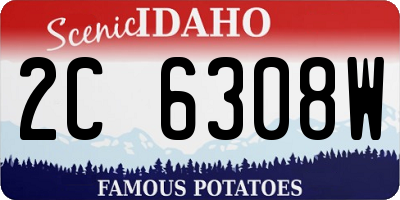 ID license plate 2C6308W