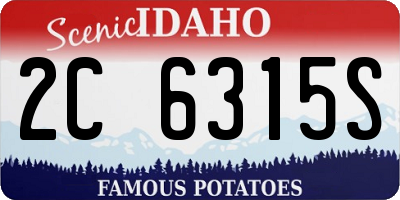 ID license plate 2C6315S