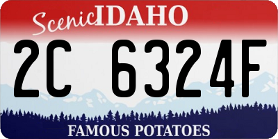 ID license plate 2C6324F