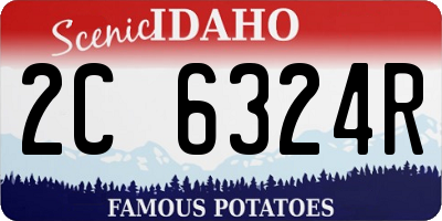 ID license plate 2C6324R