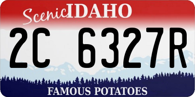 ID license plate 2C6327R