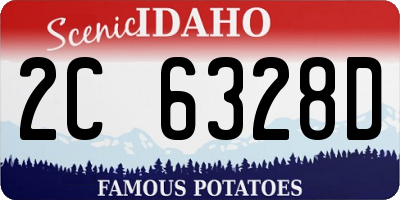 ID license plate 2C6328D
