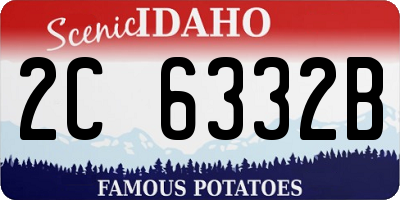ID license plate 2C6332B