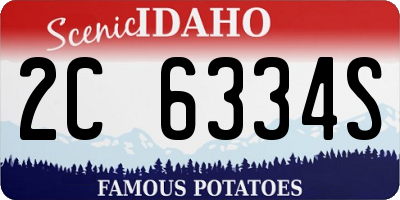 ID license plate 2C6334S