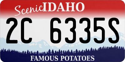 ID license plate 2C6335S