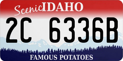 ID license plate 2C6336B