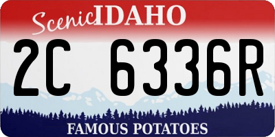 ID license plate 2C6336R