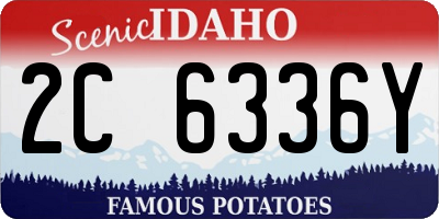 ID license plate 2C6336Y