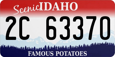 ID license plate 2C6337O