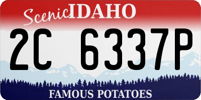 ID license plate 2C6337P