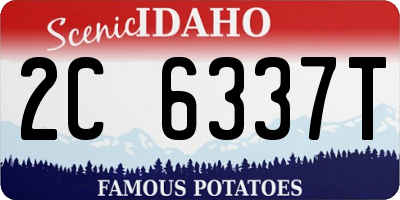 ID license plate 2C6337T