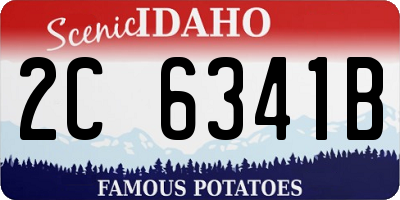 ID license plate 2C6341B