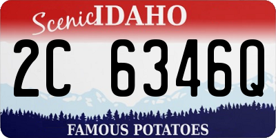 ID license plate 2C6346Q