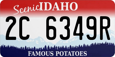 ID license plate 2C6349R