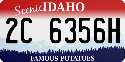 ID license plate 2C6356H