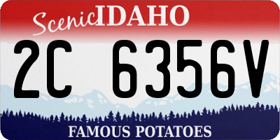 ID license plate 2C6356V