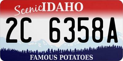 ID license plate 2C6358A