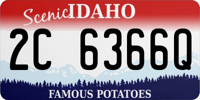 ID license plate 2C6366Q
