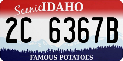 ID license plate 2C6367B