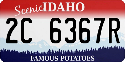 ID license plate 2C6367R