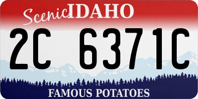 ID license plate 2C6371C