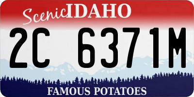 ID license plate 2C6371M