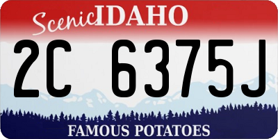 ID license plate 2C6375J