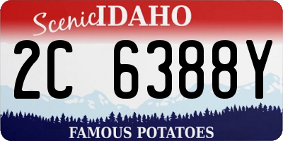 ID license plate 2C6388Y
