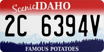 ID license plate 2C6394V