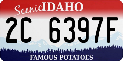 ID license plate 2C6397F